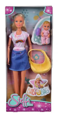 Papusa Simba Steffi Love Baby Bag 29 Cm Cu Acc