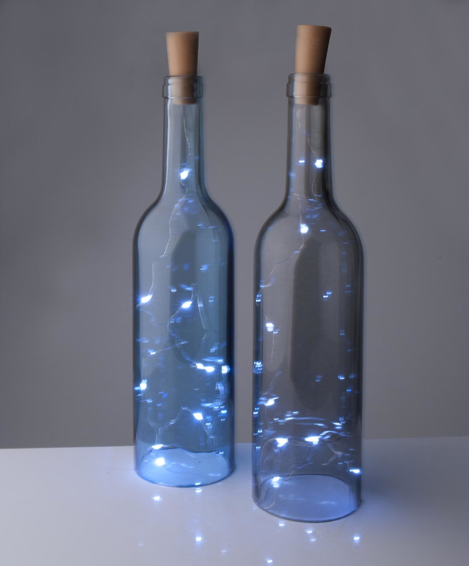 Sticla Decorativa Cu Led Gri 7.5xh31.5cm Fara Fundul Felinarului