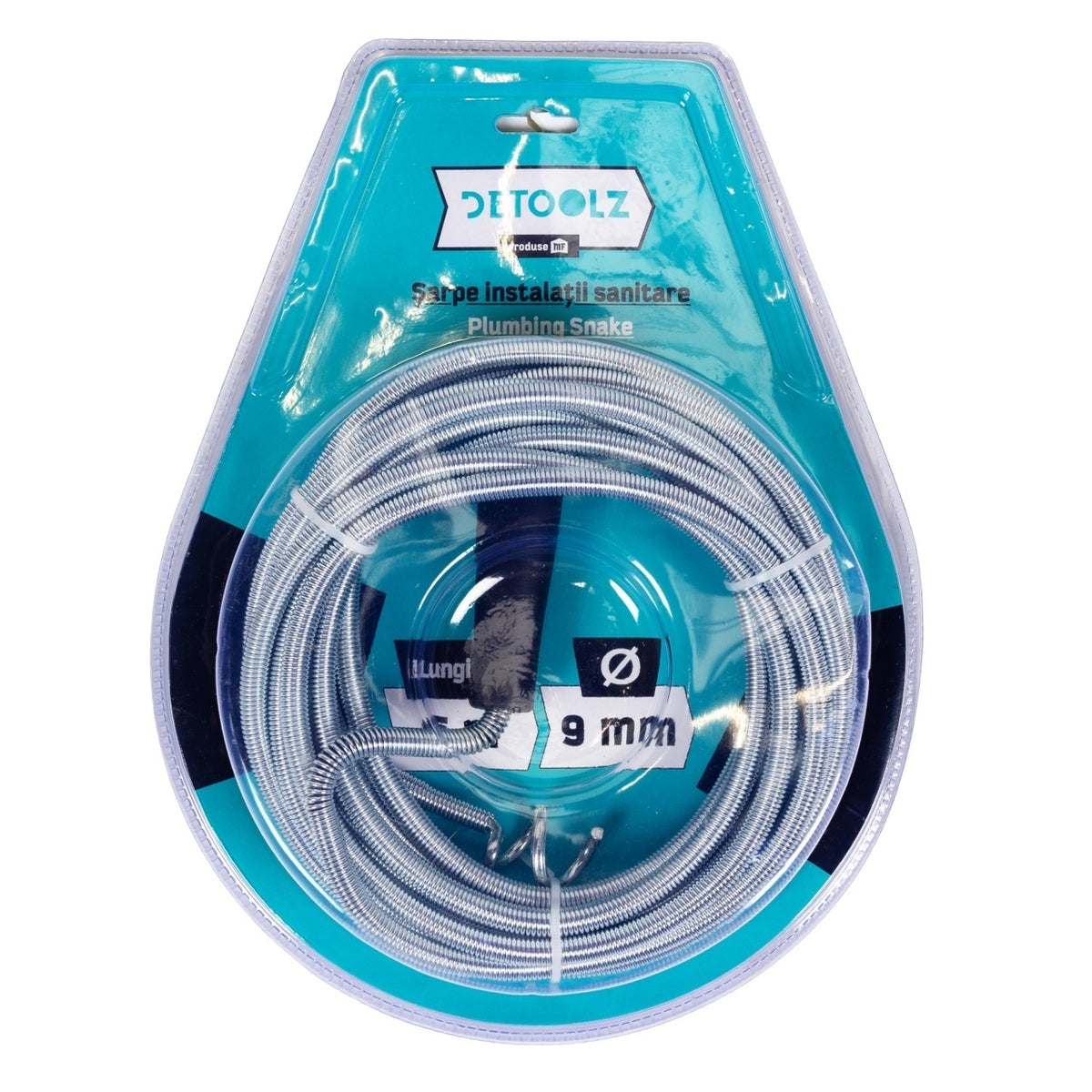 Șarpe instalații sanitare 5 m 9 mm Detoolz DZ-CC3035-G01