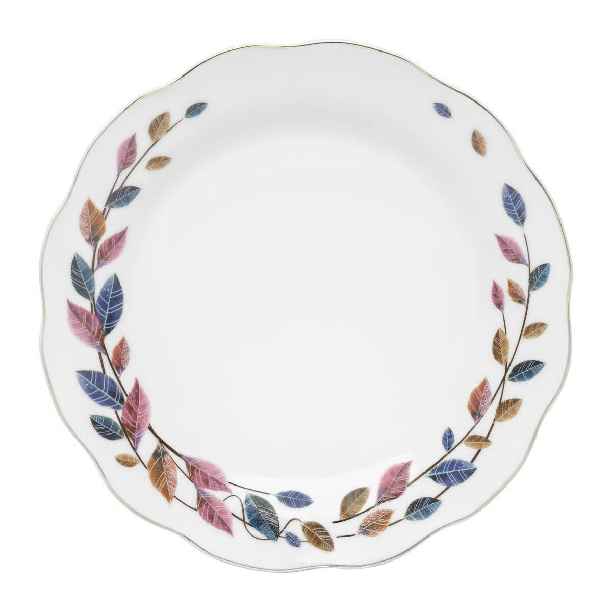 Serviciu de masă 18 piese, 6 persoane, Vergo, design geometric și margine aurie DOMOTTI 42455