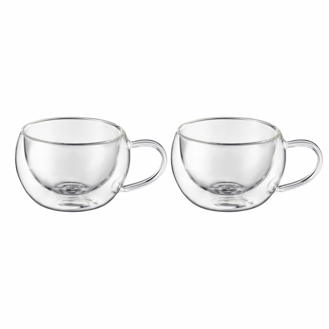 Set 2 căni termorezistente Mia Ambition, sticlă, pereți dubli 300 ml
