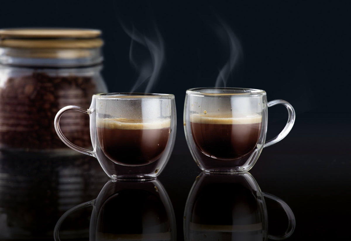 Set 2 cești cafea espresso 100 ml, sticlă termorezistentă, Mia AMBITION 96857
