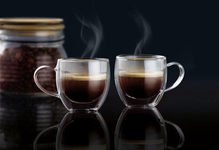 Set 2 cești cafea espresso 100 ml, sticlă termorezistentă, Mia AMBITION 96857