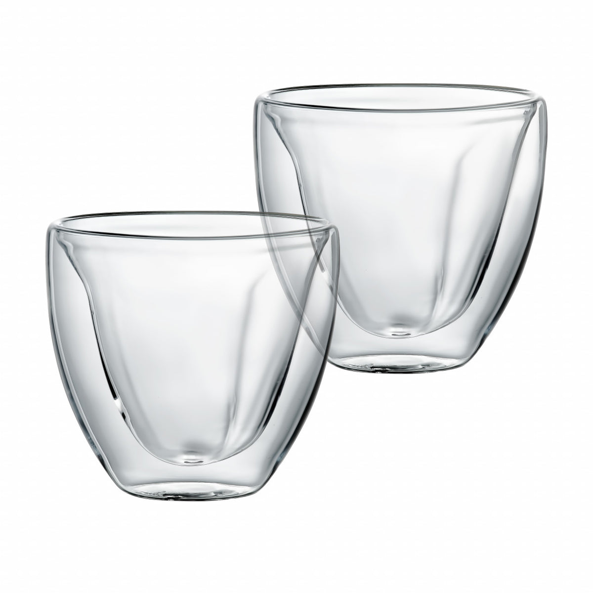 Set 2 pahare termorezistente cu model inima Mia Ambition pentru băuturi calde sau reci 250 ml