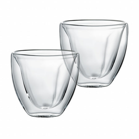 Set 2 pahare termorezistente cu model inima Mia Ambition pentru băuturi calde sau reci 250 ml