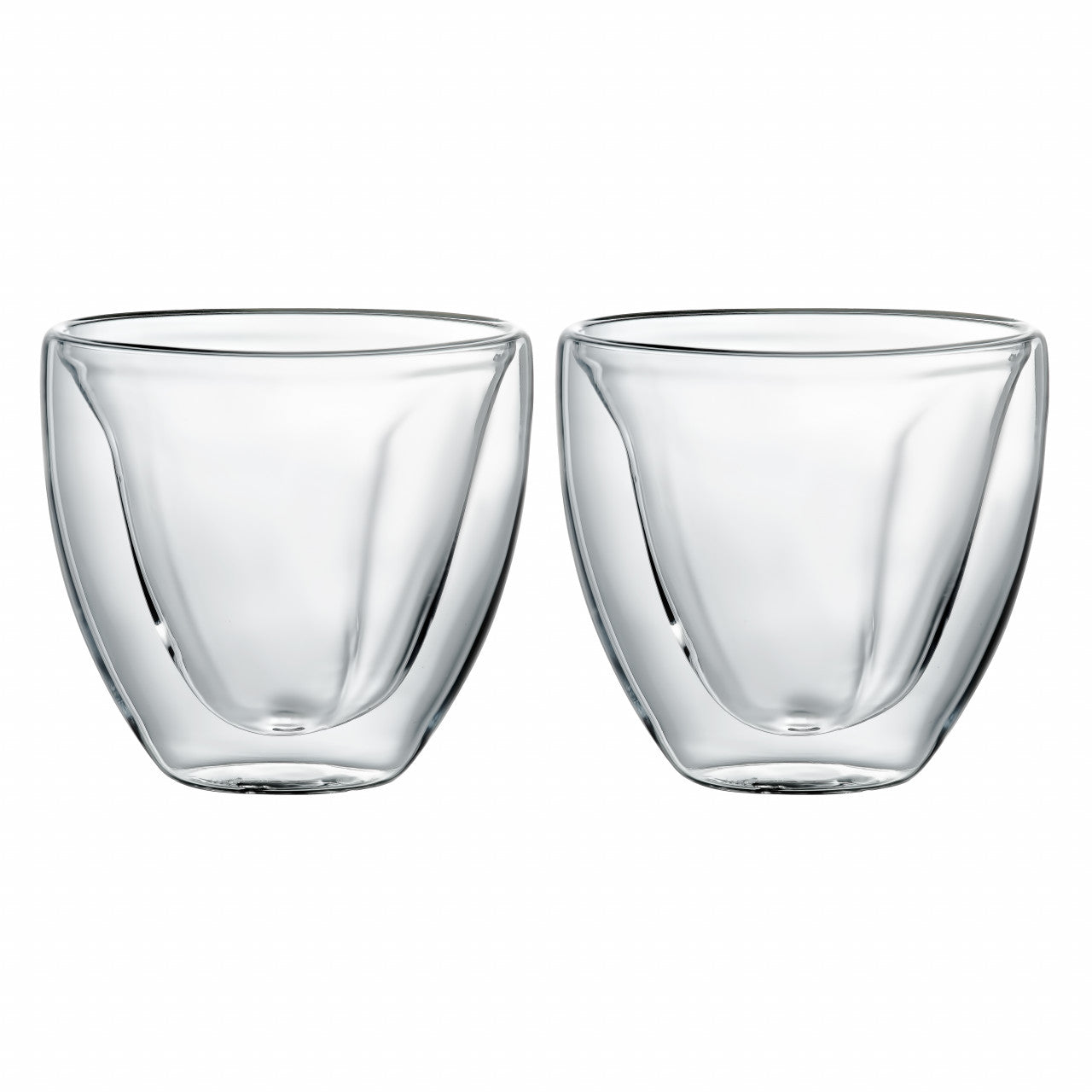 Set 2 pahare termorezistente cu model inima Mia Ambition pentru băuturi calde sau reci 250 ml
