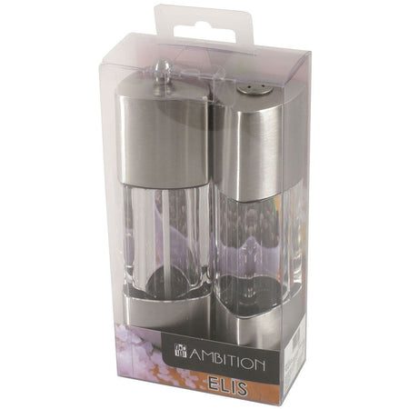 Set 2 piese rășniță piper 18.5 cm și solniță, Elis AMBITION 69720