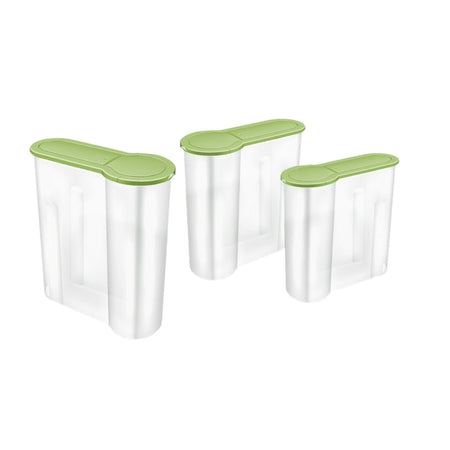 Set 3 cutii depozitare cu capac, mix culori – organizare practică DOMOTTI 90285