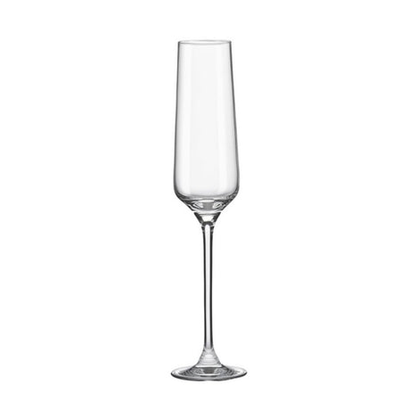 Set 4 pahare sampanie 190 ml, sticlă calitate superioară, design elegant, RONA 723014