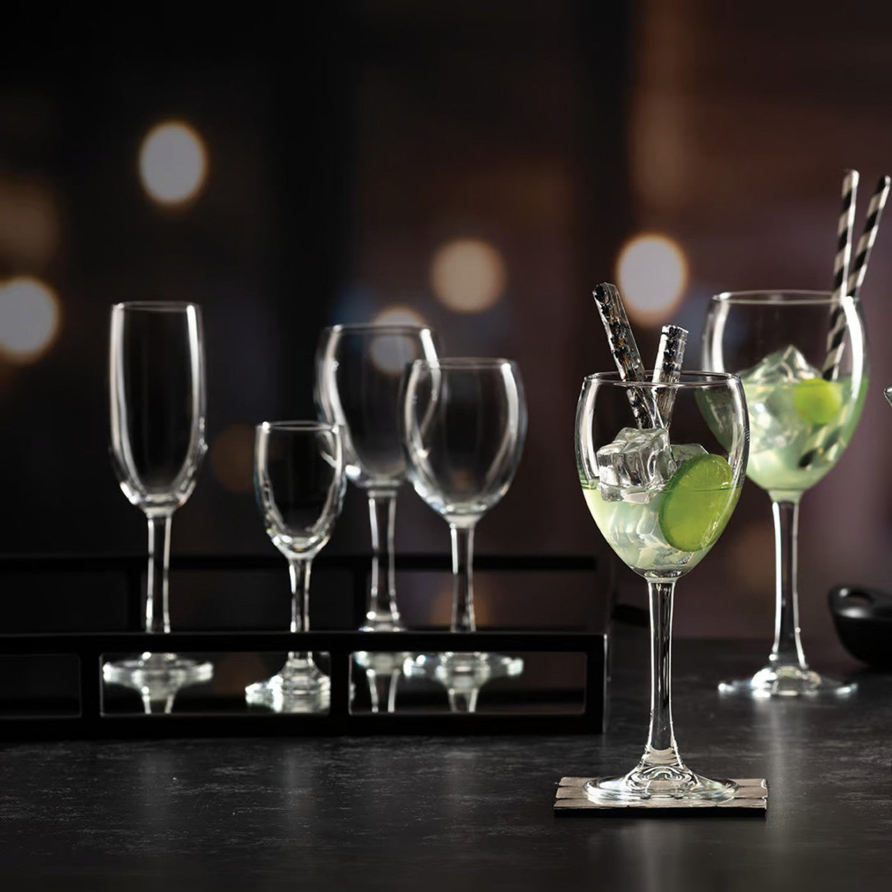 Set 6 pahare șampanie 210 ml, design elegant și rezistent, Imperial PASABAHCE 64551