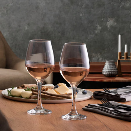 Set 6 pahare vin din sticlă Amber PASABAHCE, diverse capacități 295 ml