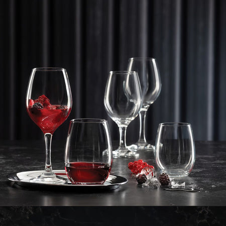 Set 6 pahare vin din sticlă Amber PASABAHCE, diverse capacități 295 ml