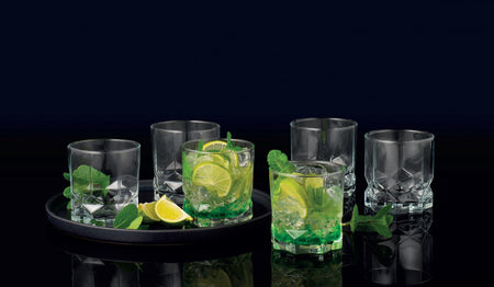 Set 6 pahare Diamond Ambition, design modern, 325 ml, pahar whisky, cadou