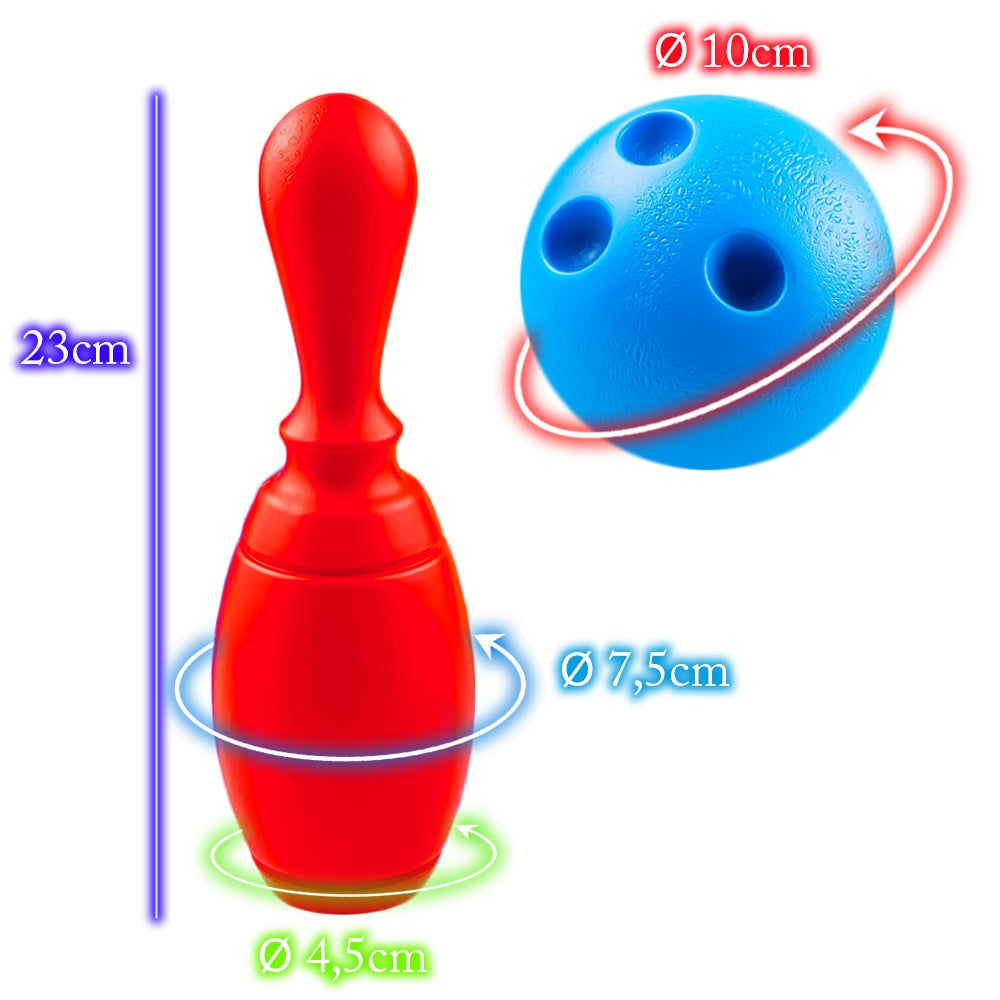 Set Bowling, 6 Piese+minge/suport