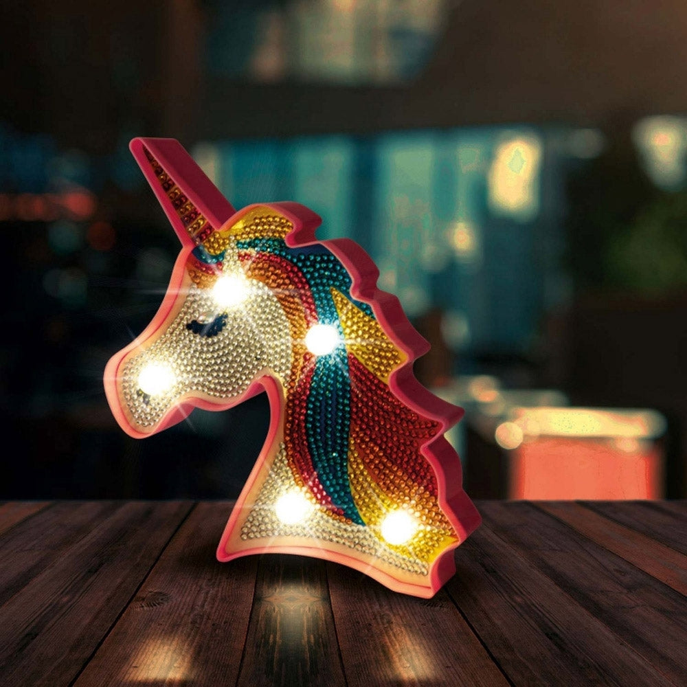 Set Creatie Cu Diamante, Lampa Unicorn - Toi-toys