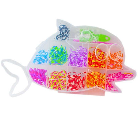 Set creativ elastice pentru bratari, pestisor, 500 piese, GH-500