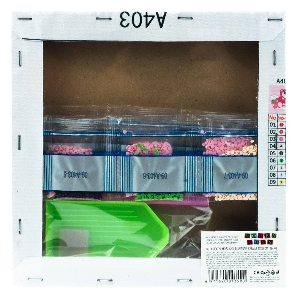 Set Creativ Mozaic Cu Diamante, Canvas, 20x20cm
