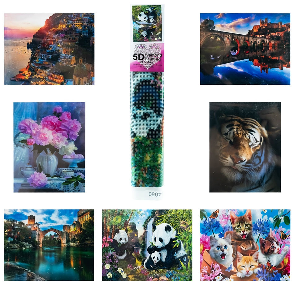 Set creativ: Mozaic cu diamante, cutie 40x50 cm