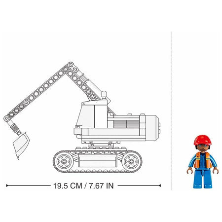 Set de constructie Town, 152 piese, Excavator - Sluban