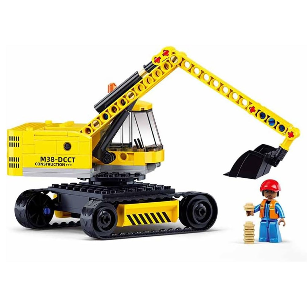 Set de constructie Town, 152 piese, Excavator - Sluban