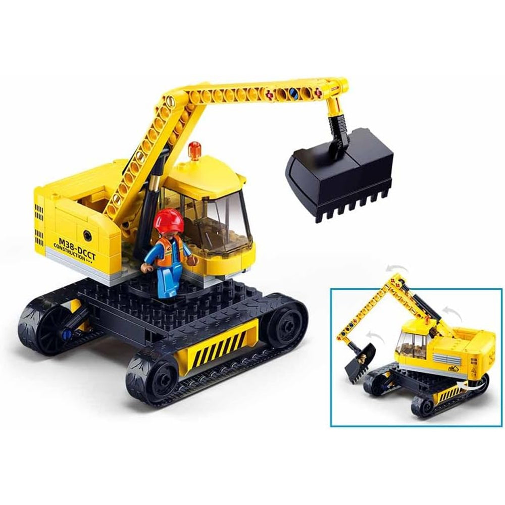 Set de constructie Town, 152 piese, Excavator - Sluban