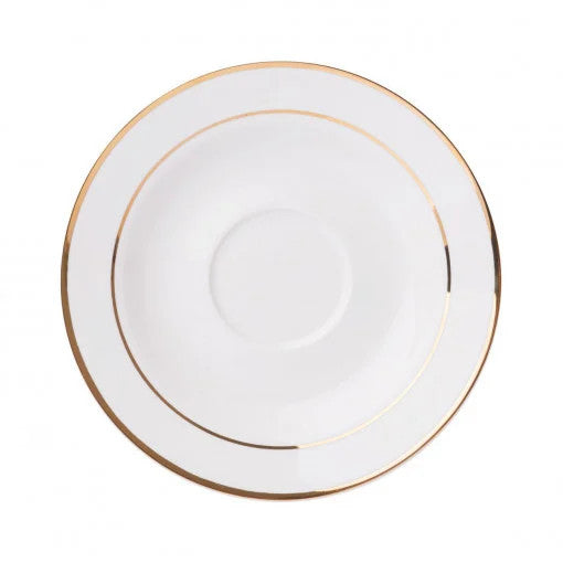 Set servire ceai sau cafea, 12 piese, 6 persoane, Aura Gold AMBITION 29194
