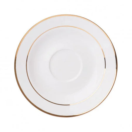 Set servire ceai sau cafea, 12 piese, 6 persoane, Aura Gold AMBITION 29194