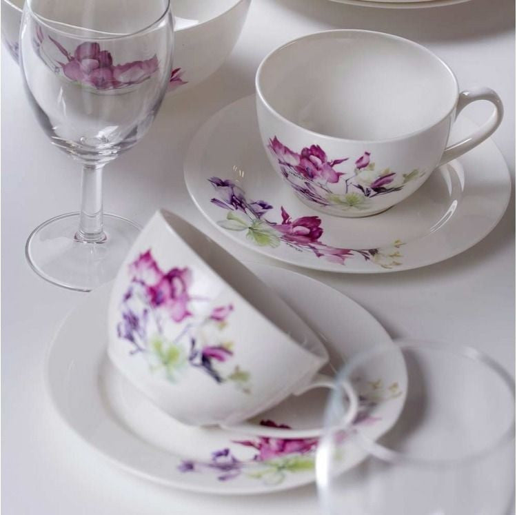 Set servire ceai sau cafea, 12 piese, 6 persoane, Garden AMBITION 29144
