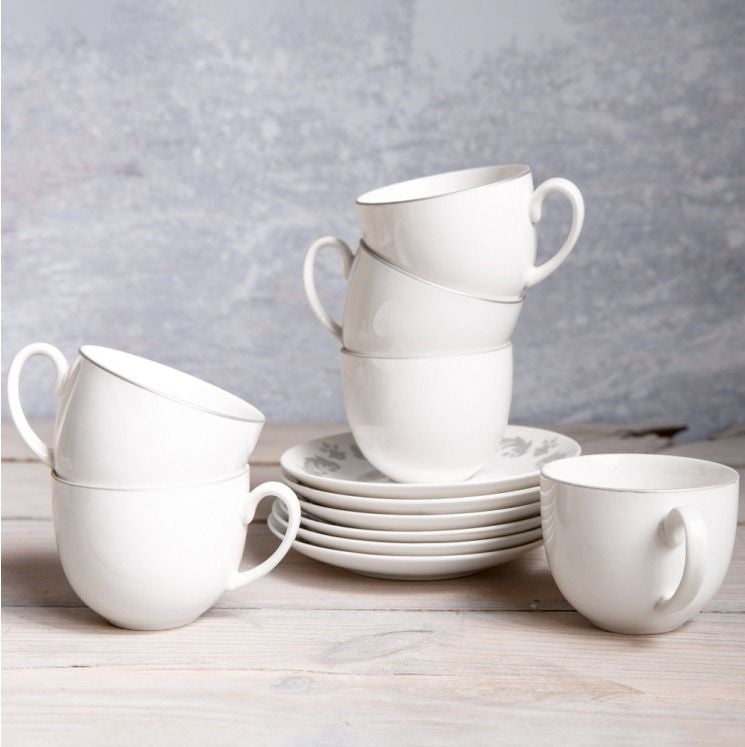 Set servire ceai sau cafea 12 piese pentru 6 persoane Glamour Ambition 29098