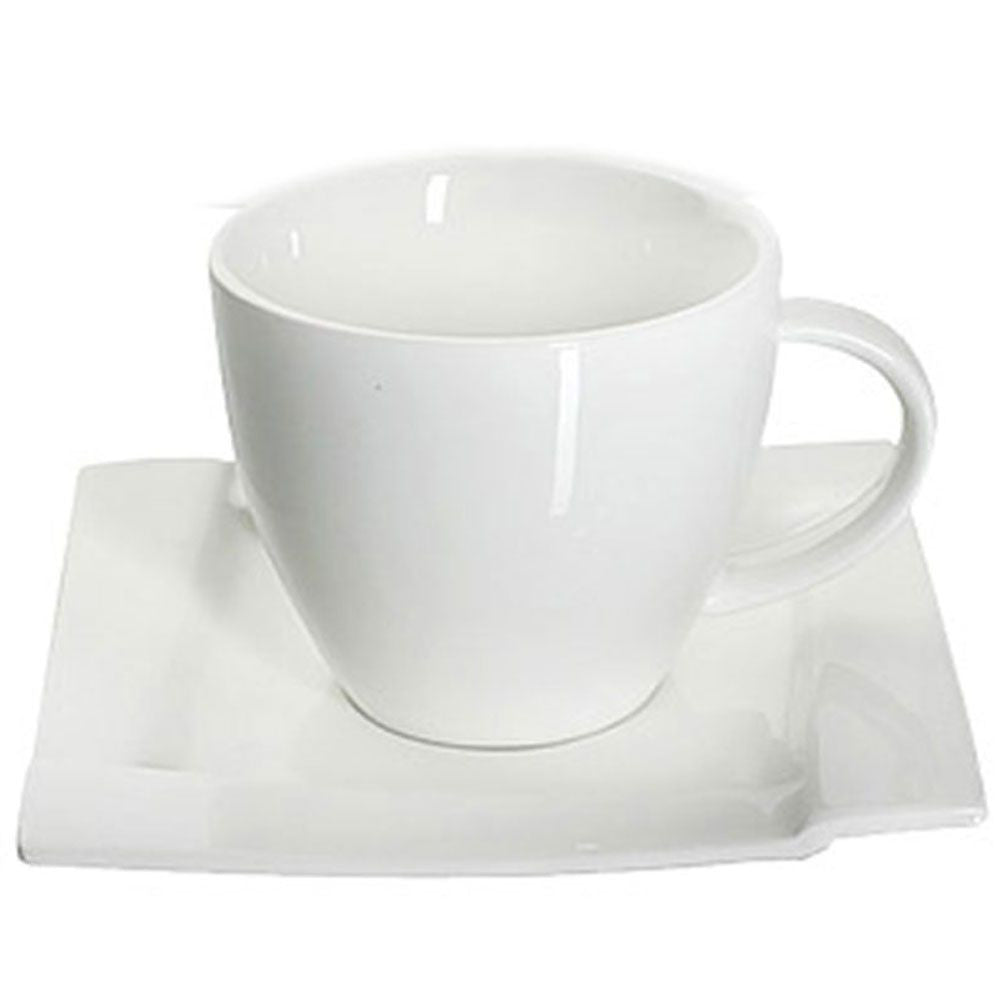 Set ceai sau cafea Kubiko, 12 piese, 6 persoane, portelan modern – Ambition 61242