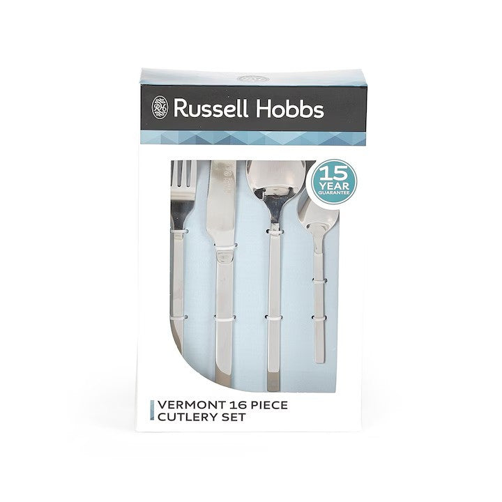 Set tacamuri inox 16 piese pentru 4 persoane Russell Hobbs 713112