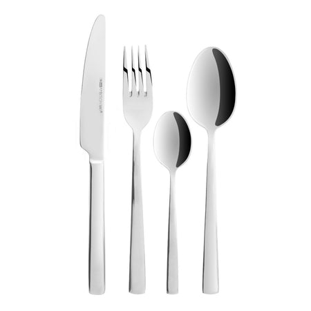 Set tacamuri inox Ambition Prato, elegant si rezistent, pentru servirea mesei 6 persoane 24 piese