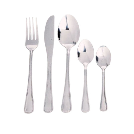 Set tacâmuri inox, 6 persoane, model London, DOMOTTI 30 piese, lingurițe cafea