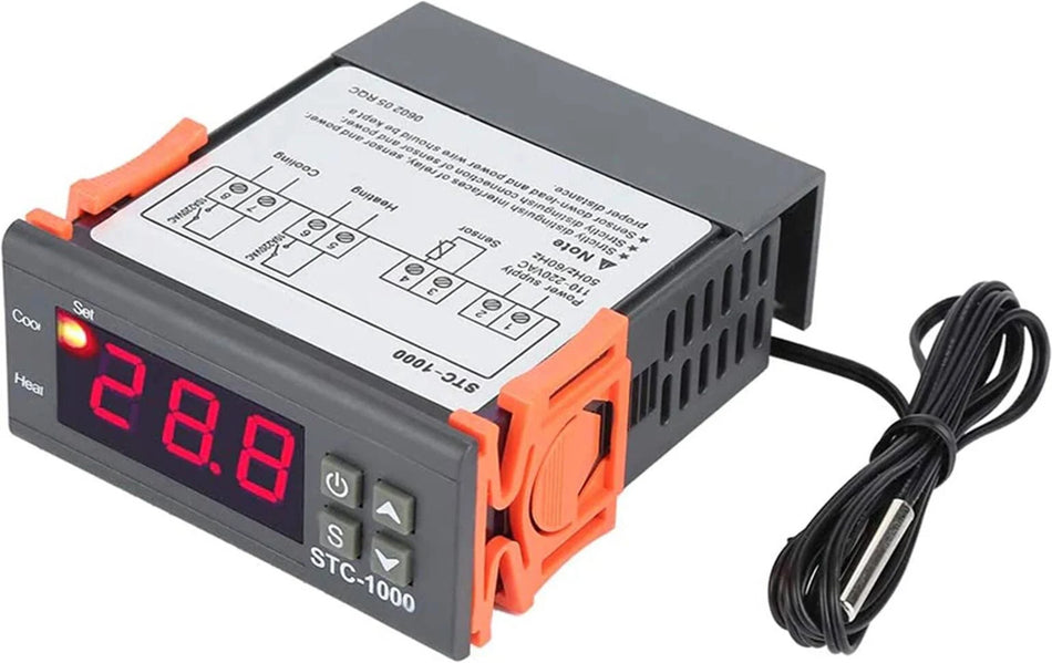 Termostat Lcd Senzor Ntc Stc-1000 230v
