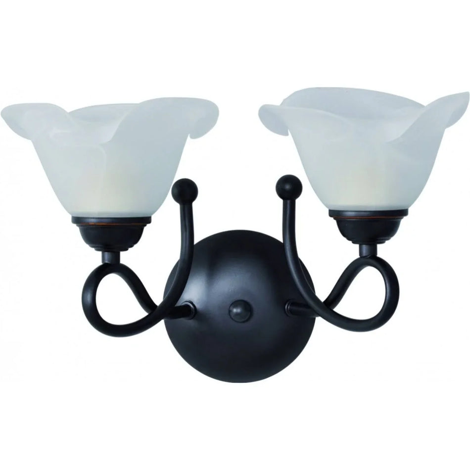 Aplica Frezia Ap1, Metal Negru + Abajur Sticla Alb Opal , 1x E27