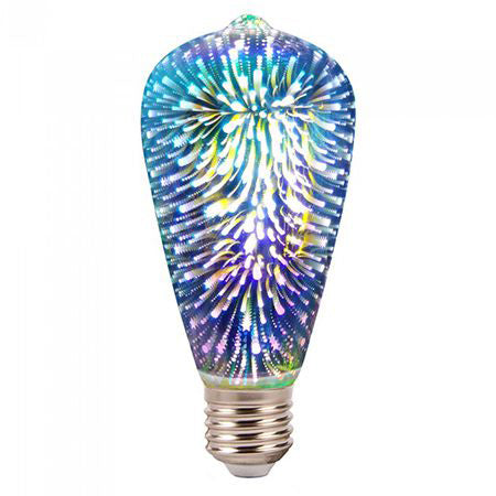 BEC LED ST64 E27 3W CU FILAMENT 3000K ALB CALD MODEL 3D