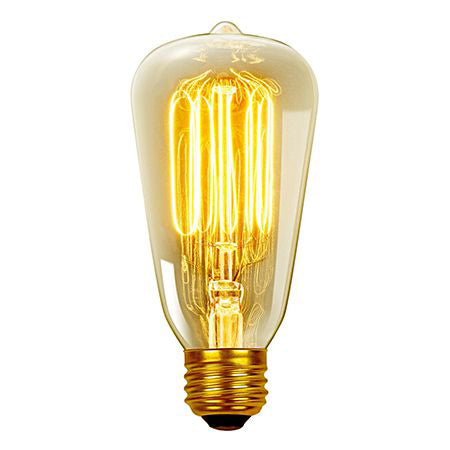 BEC LED ST64 E27 8W CU FILAMENT 2200K ALB CALD ST64 MODEL EDISON