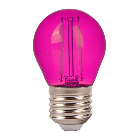 Bec Led G45 E27 2w Cu Filament Lumina Verde