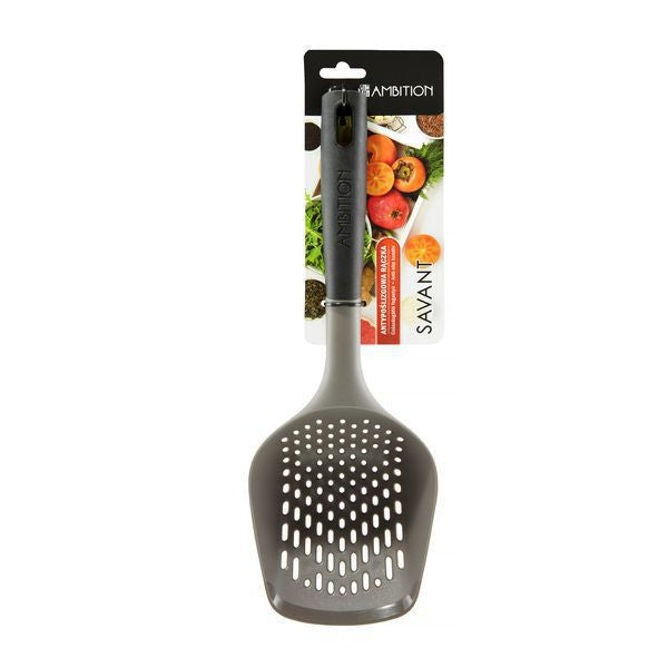 Spatulă perforată cu găuri mici, Savant, maner antialunecare Ambition 96810