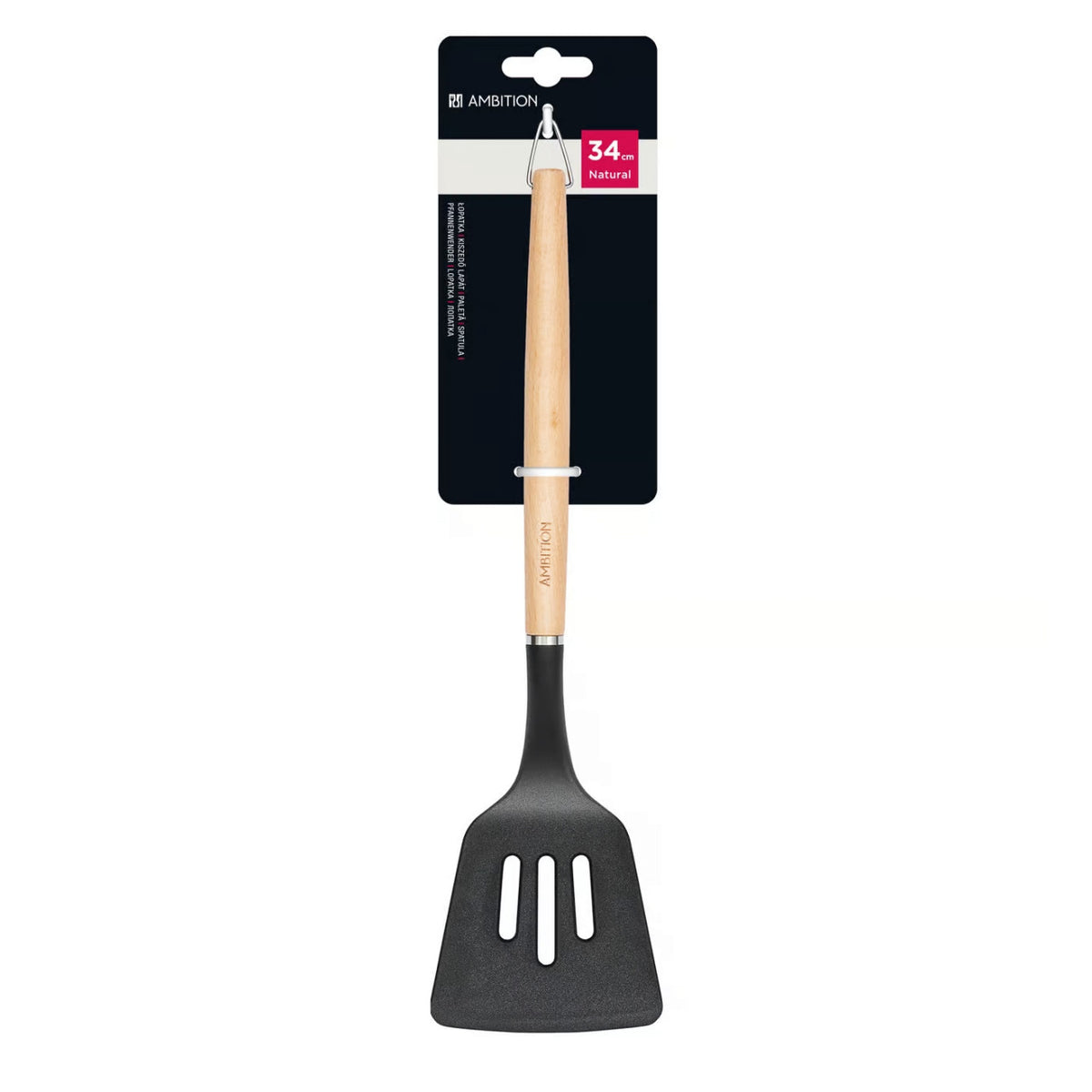 Spatulă bucătărie cu mâner din lemn, din colecția Natural Ambition