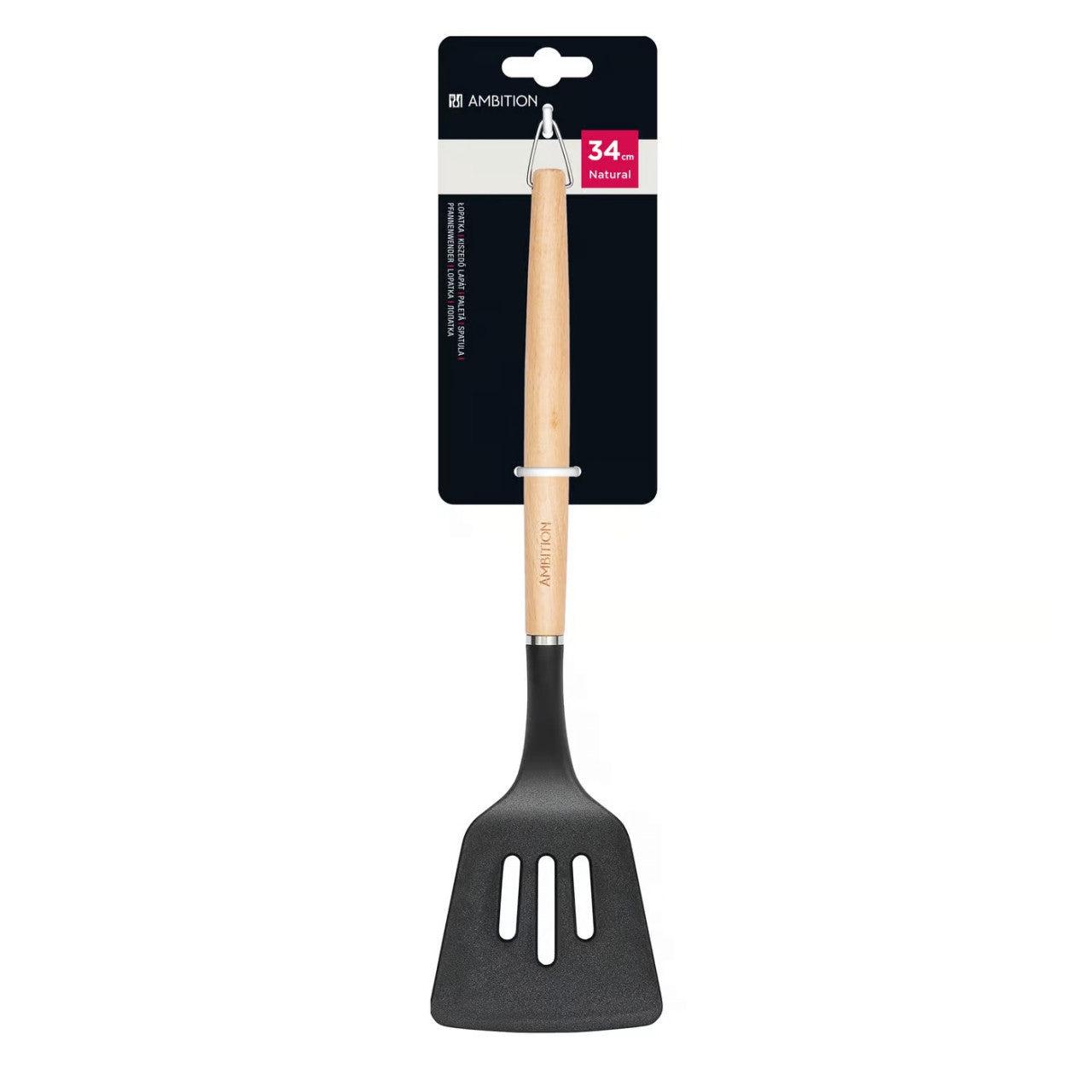 Spatulă bucătărie cu mâner din lemn, din colecția Natural Ambition