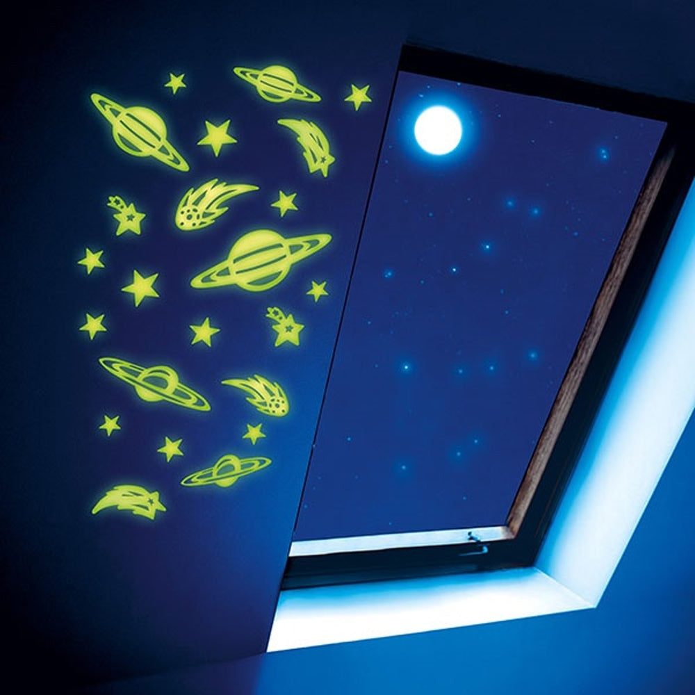 Stickere Fosforescente Spatiu, Glow N Fun - Toi-toys
