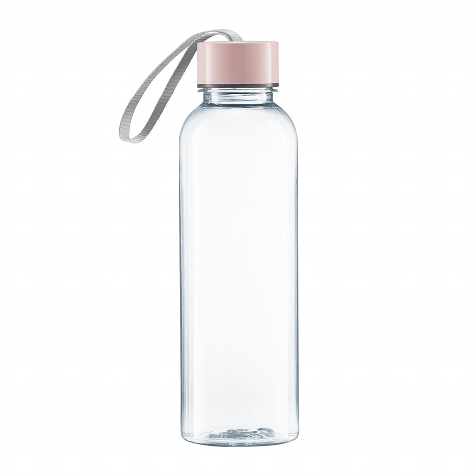 Sticlă pentru apă 550 ml, culori pastelate, Alice, plastic ecologic, cap colorat AMBITION 80643