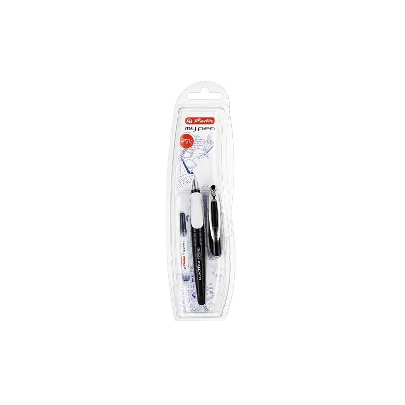 Stilou My Pen M Negru/alb 10999746 Herlitz