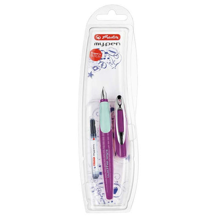 Stilou My.Pen penita M lila/menta scriere usoara, ergonomic - HERLITZ 11167988
