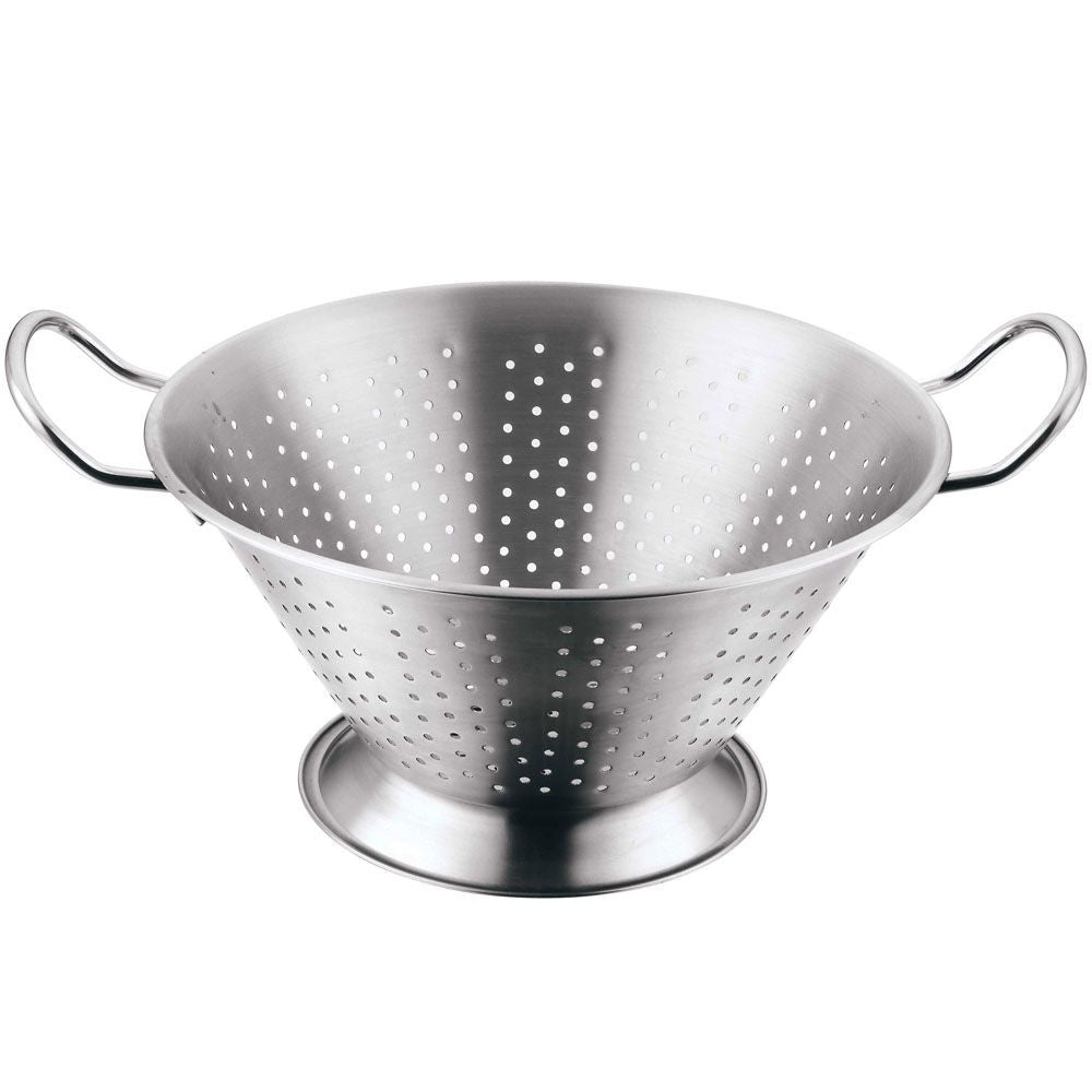 Strecurătoare inox formă conică cu mânere 24 cm, bază stabilă AMBITION 81297