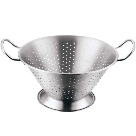 Strecurătoare inox formă conică cu mânere 24 cm, bază stabilă AMBITION 81297