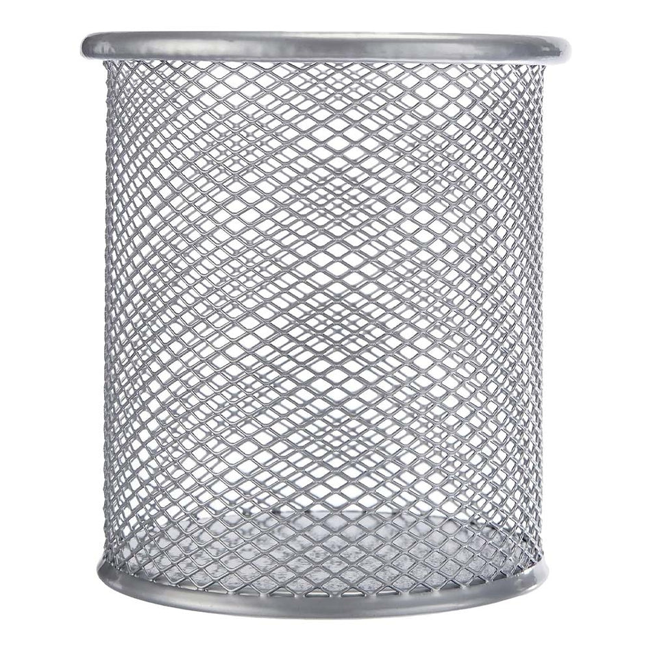 Suport Birou Mesh, Rotund, Argintiu Of195 Offishop