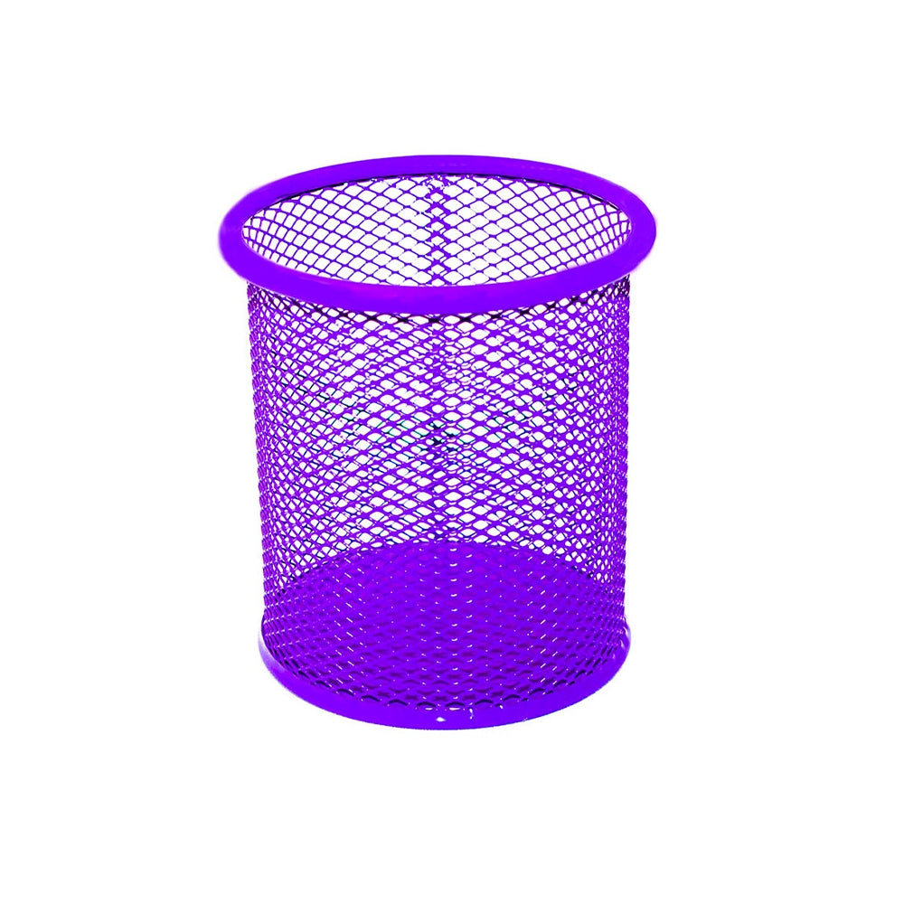Suport birou MESH rotund color, din plasă metalică, OFFISHOP OF197