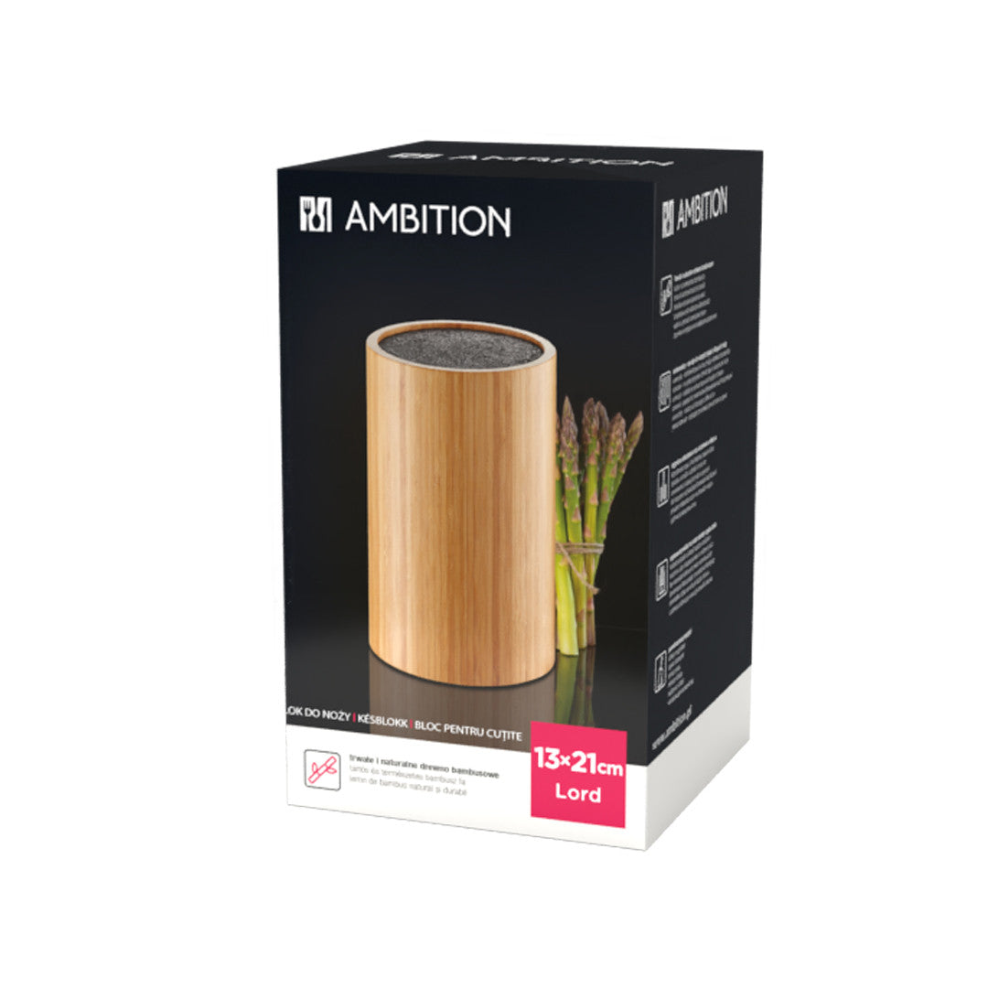 Suporturi pentru cuțite Lord Ambition din bambus, diverse forme